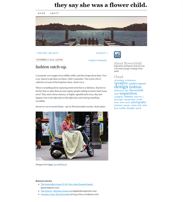 15colgadasdeunapercha_press_prensa_medios_media_features_blog_theysayshewasaflowerchild_17.11.13