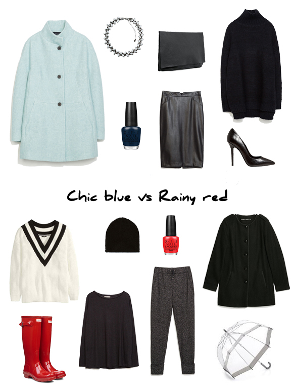 15colgadasdeunapercha_finde_looks_chic_blue_saturday_sabado_azul_chic_palo_vs_rainy_red_sunday_domingo_rojo_lluvia_portada