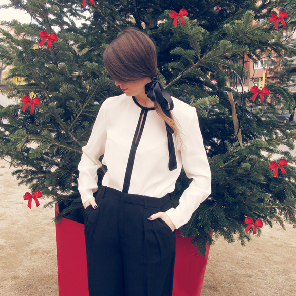 15colgadasdeunapercha_navidad_christmas_b&w_black_and_white_blanco_y_negro_palazzo_pants_cinta_pelo_headband_carla_kissler_1