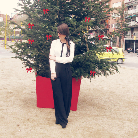15colgadasdeunapercha_navidad_christmas_b&w_black_and_white_blanco_y_negro_palazzo_pants_cinta_pelo_headband_carla_kissler_2