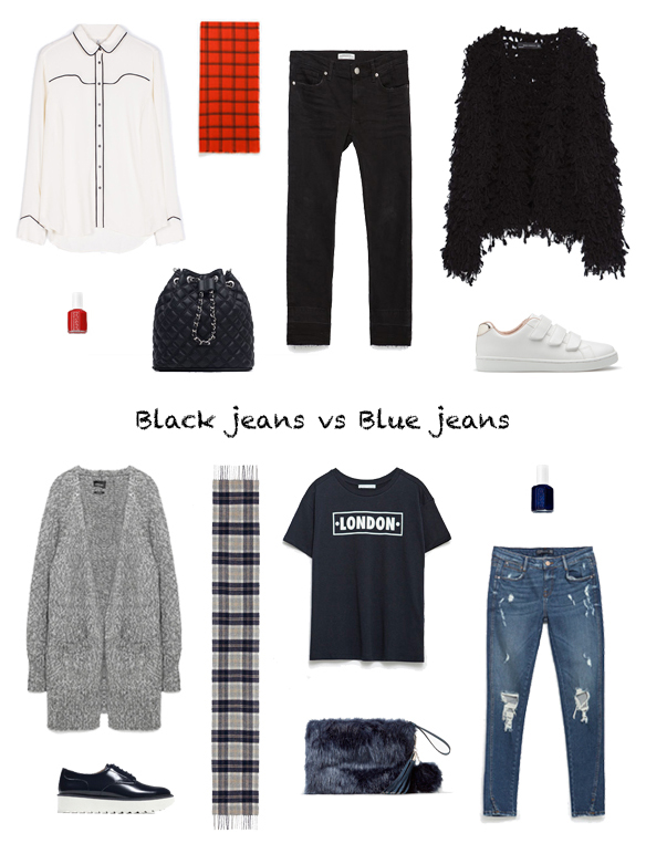 15-colgadas-de-una-percha-finde-looks-weekend-outfits-tejanos-negros-sabado-saturday-black-jeans-vs-tejanos-azules-blue-jeans-domingo-sunday